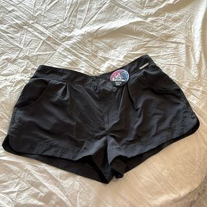 Gray swim shorts with pockets and elastic in back. Light weight and UPF 30+